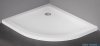 New Trendy Mild Satin Brodzik akrylowy asymetryczny 80x90x4,5 cm lewy biały mat B-0684